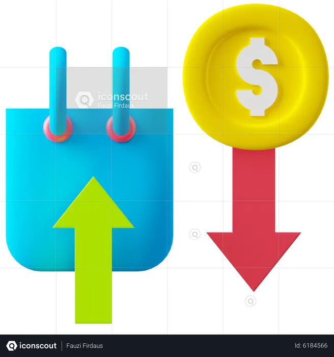 Inflación  3D Icon