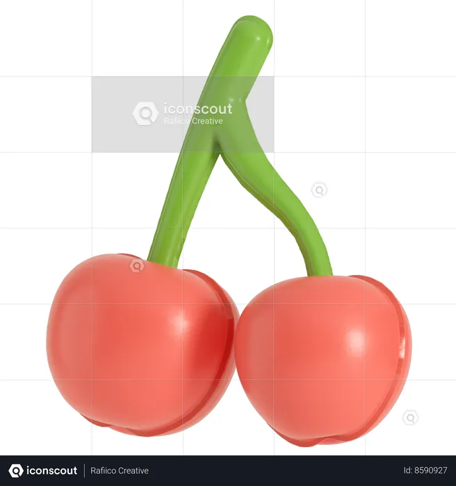 Inflatable Cherry  3D Icon