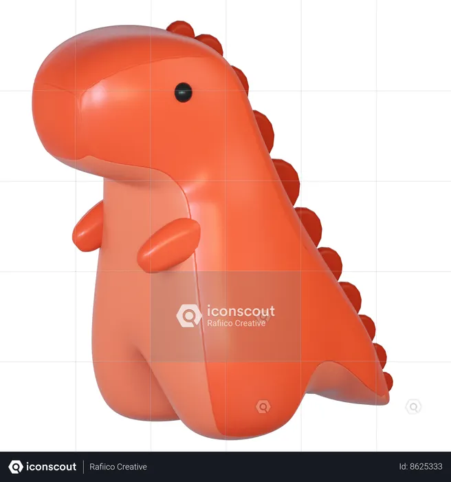 Inflatable Dinosaur  3D Icon