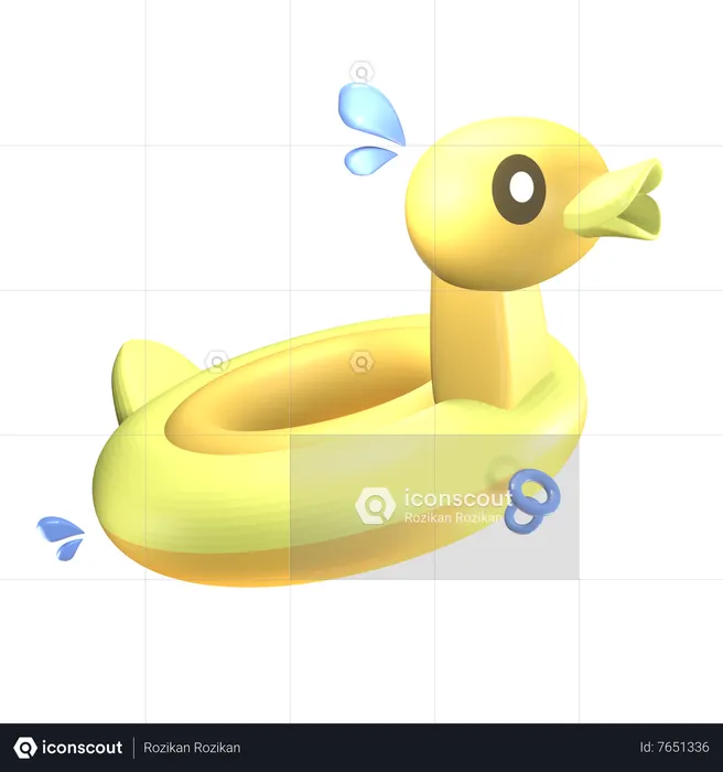 Inflatable Duck  3D Icon