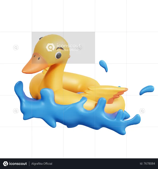 Inflatable Duck  3D Icon