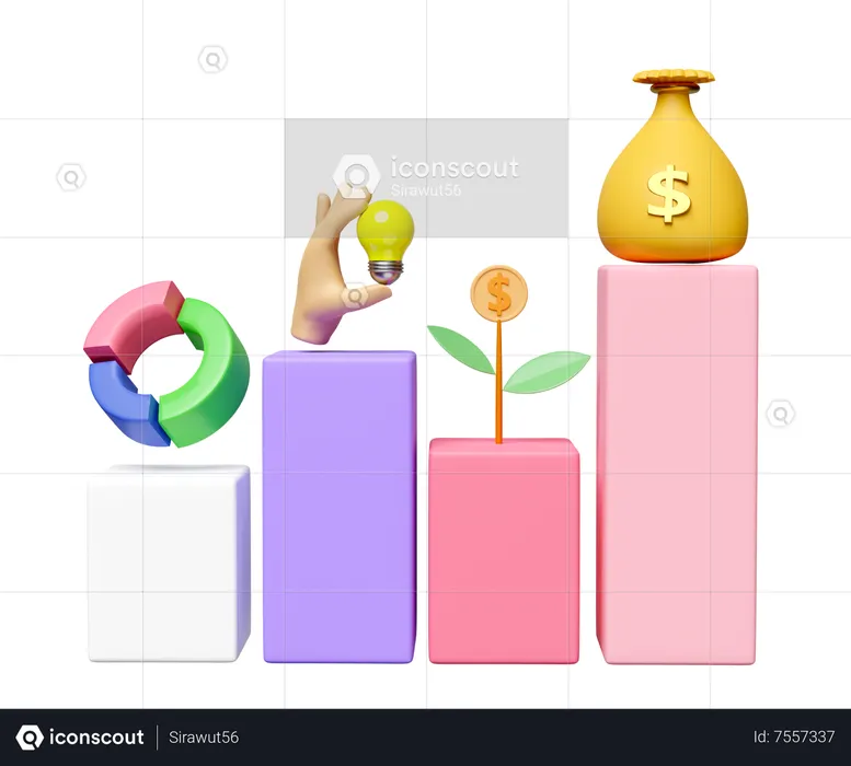 Inflation Rising  3D Icon