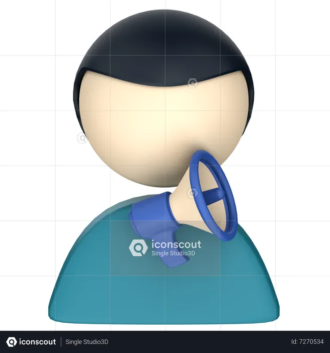 Influenciador masculino  3D Icon