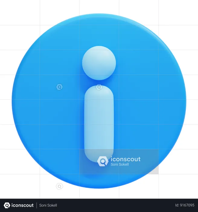 Información  3D Icon