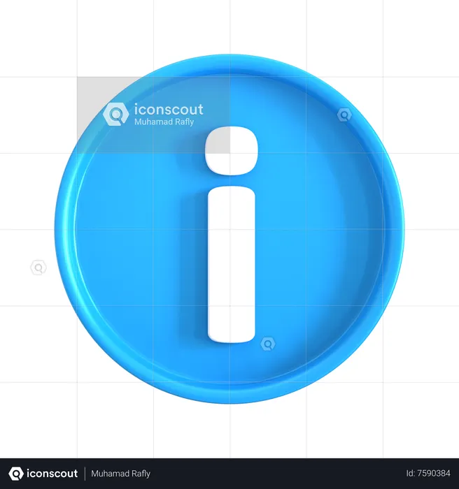 Info  3D Icon