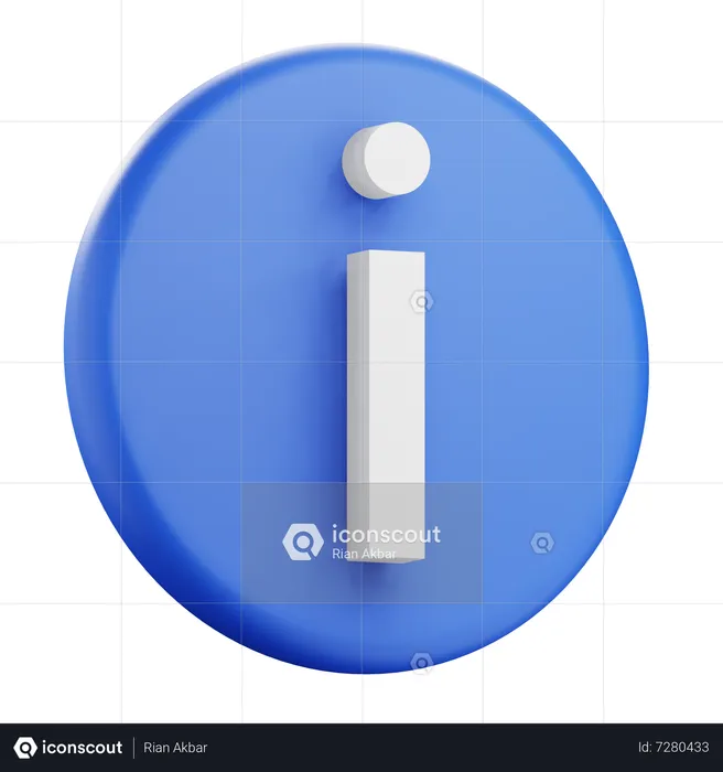 Info  3D Icon