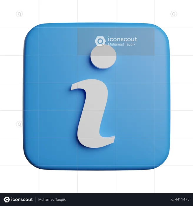Info  3D Icon