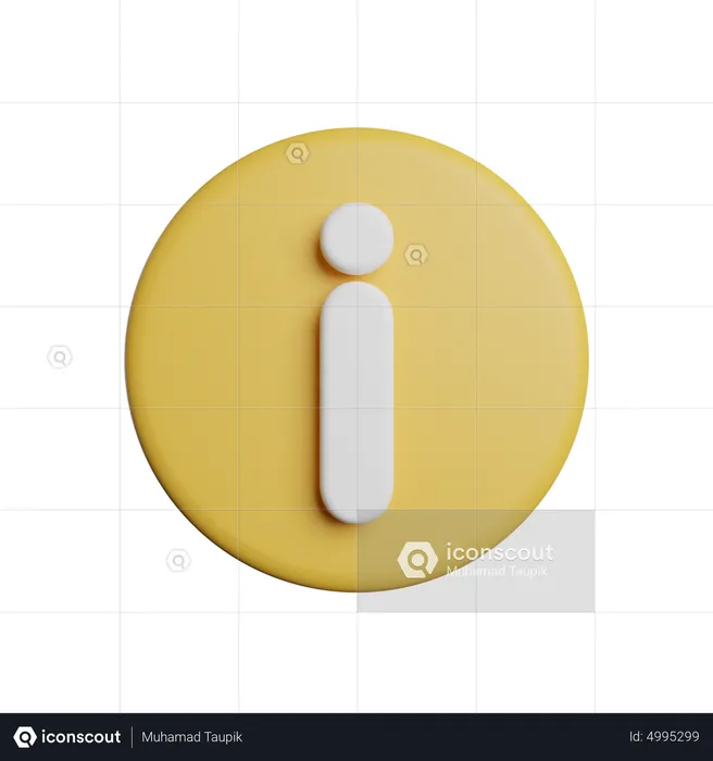 Info  3D Icon