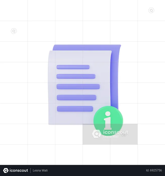 Document d'information  3D Icon