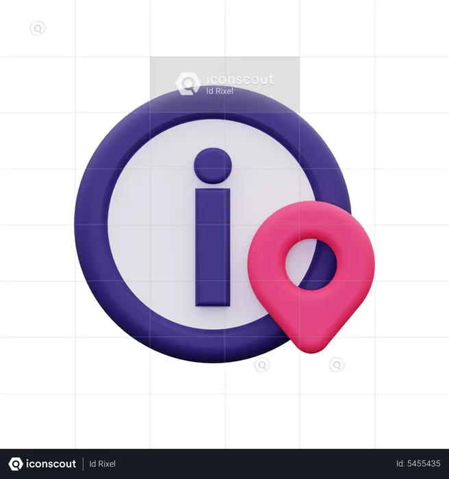 Info Location  3D Icon