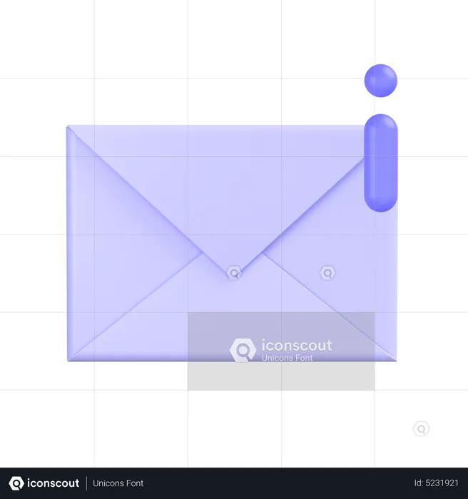 Info Mail  3D Icon