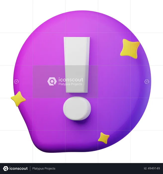 Info Message  3D Icon