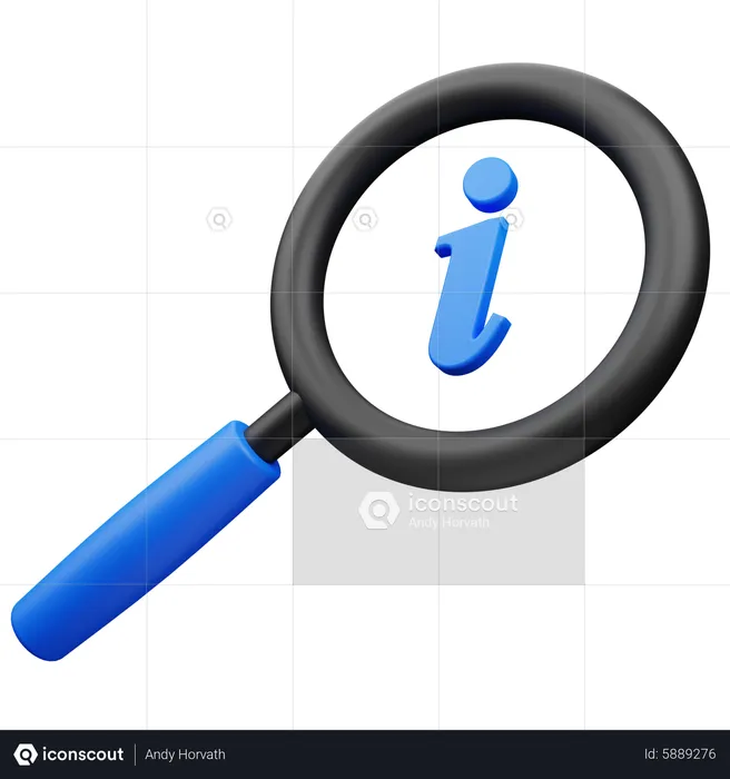 Info Search  3D Icon