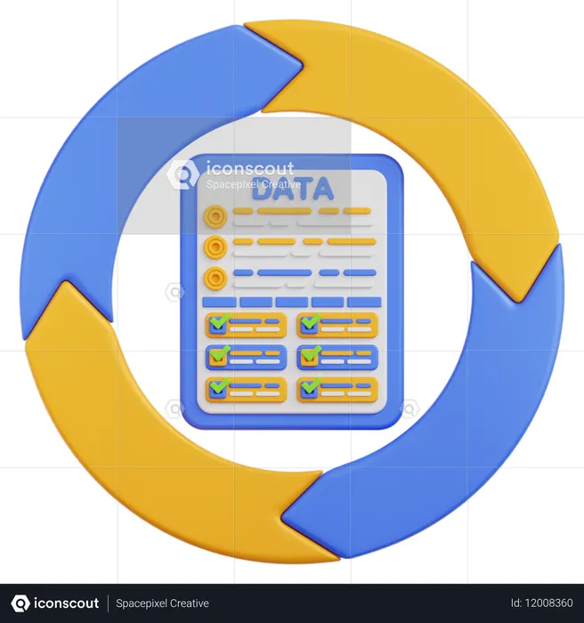 Infografía de datos  3D Icon
