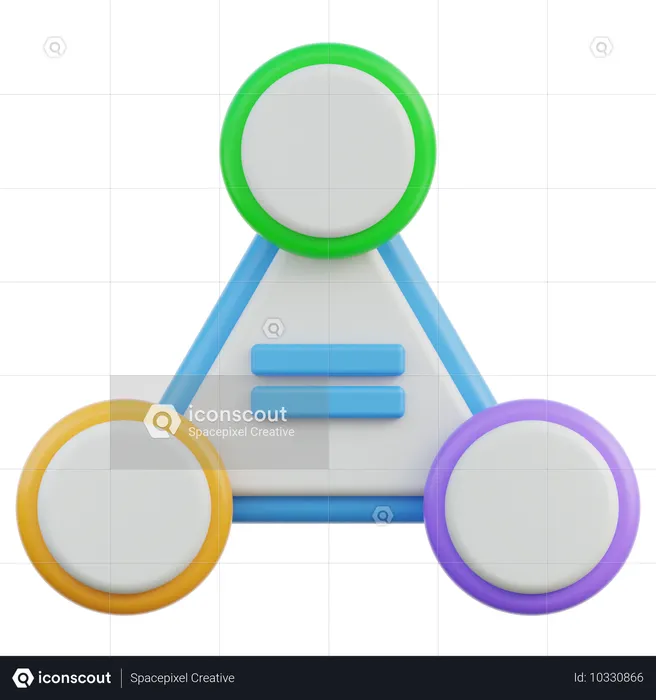 Análise infográfica  3D Icon