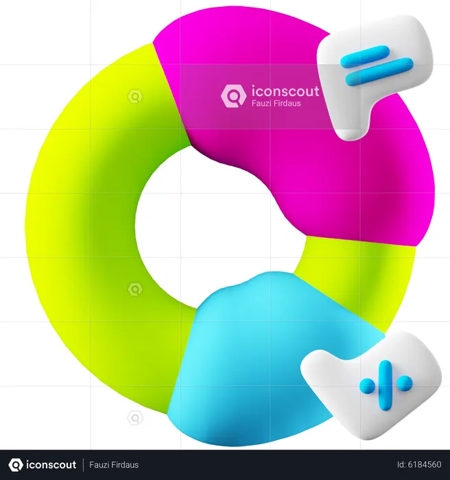 Infographic 3D Icon download in PNG, OBJ or Blend format