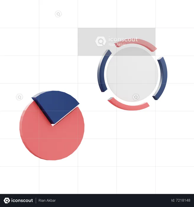 Infographic 3D Icon download in PNG, OBJ or Blend format