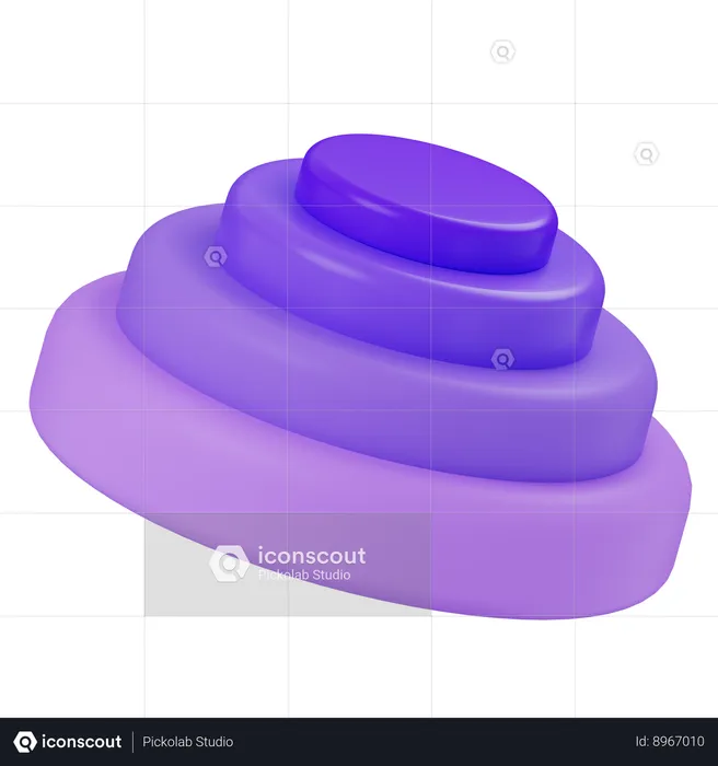 Infographic_growth graph  3D Icon