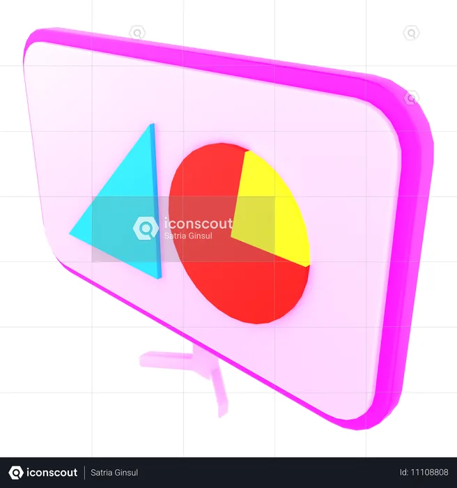 Infographie en ligne  3D Icon