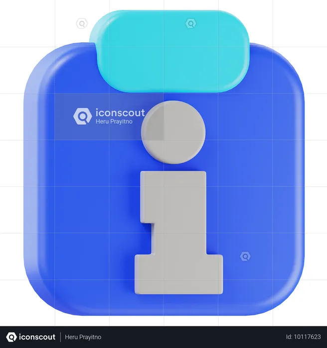 Informação  3D Icon