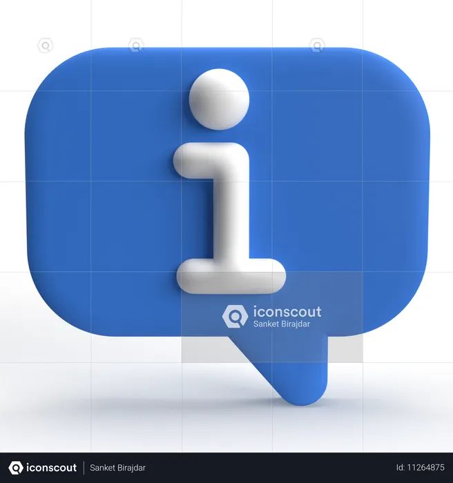 Informações  3D Icon