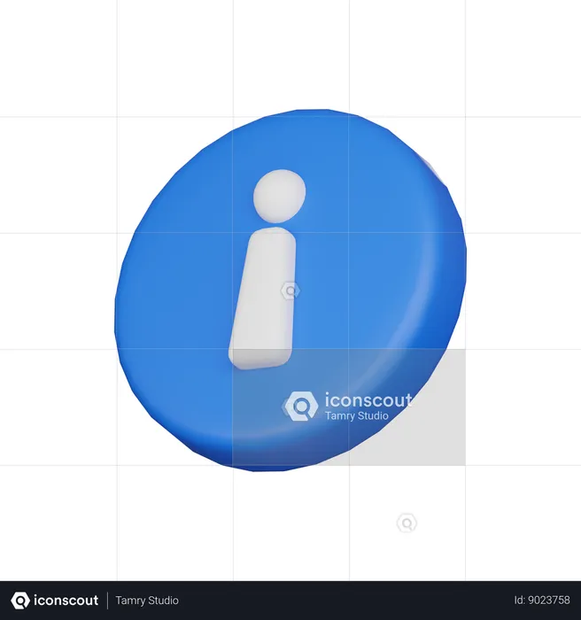 Información  3D Icon