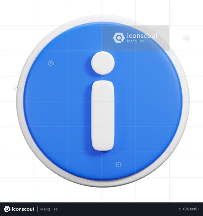 Información  3D Icon