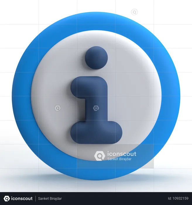 Información  3D Icon