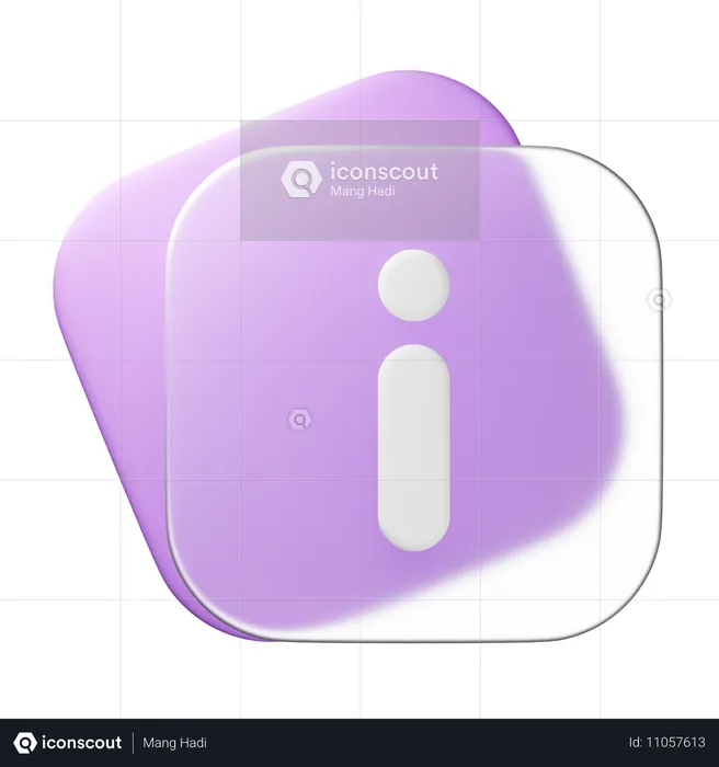 Información  3D Icon