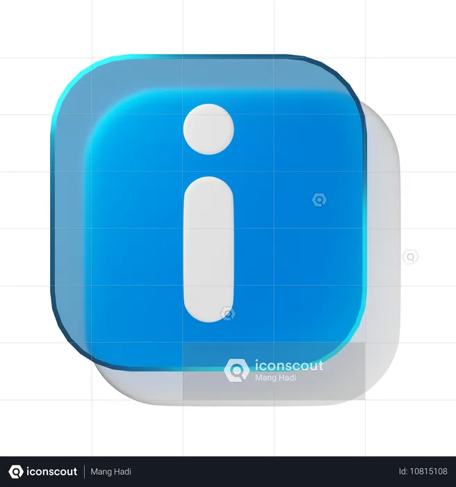 정보  3D Icon