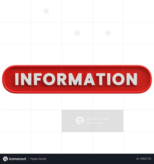 INFORMATION  3D Icon