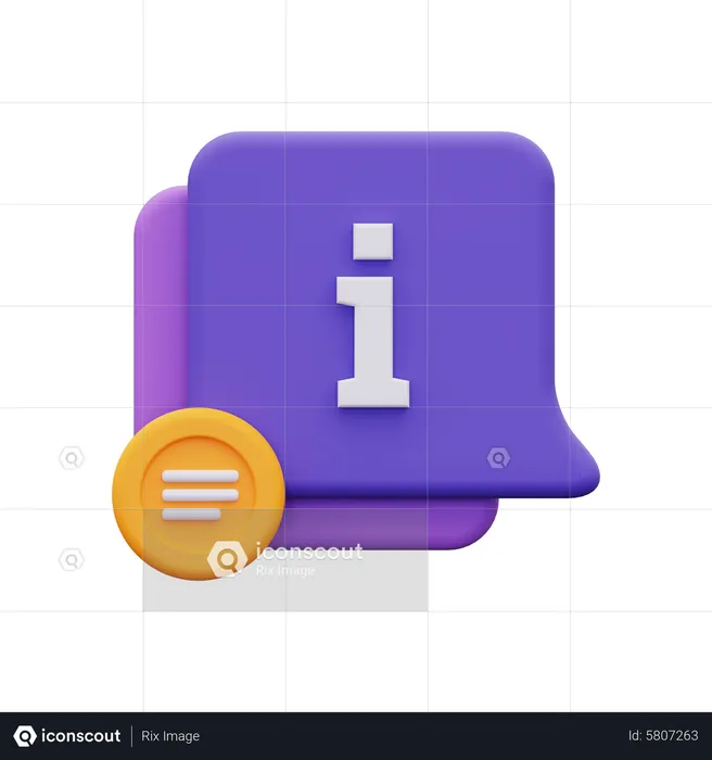 Information  3D Icon