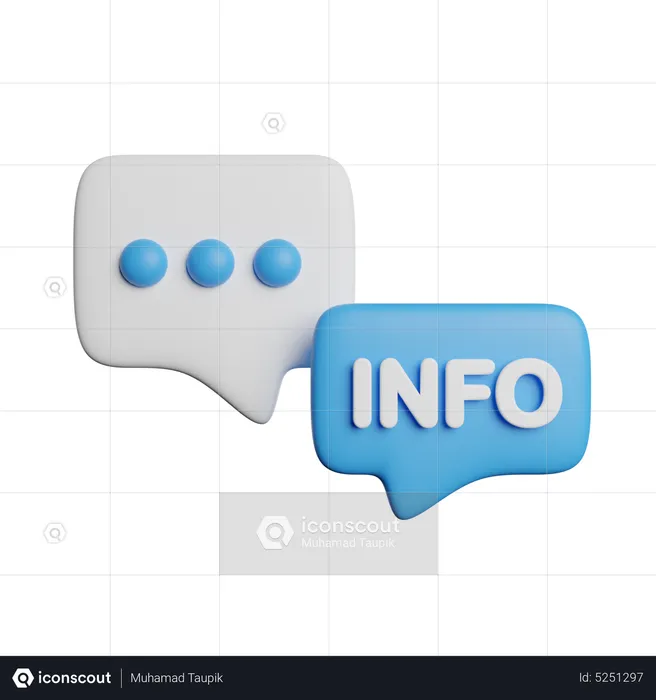 Information Bubble  3D Icon