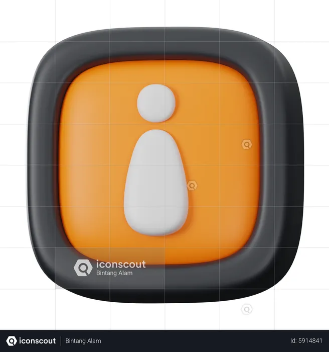 Information Button  3D Icon