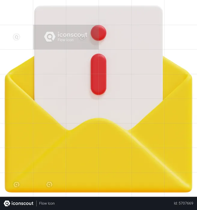 Information Email  3D Icon