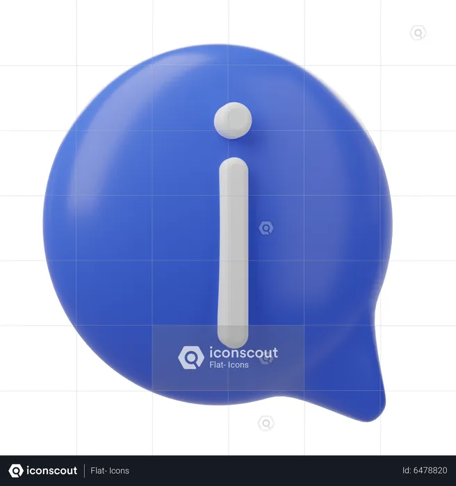 Information Message  3D Icon