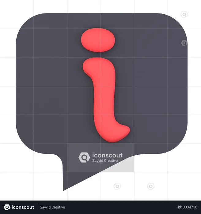 Information Notification  3D Icon