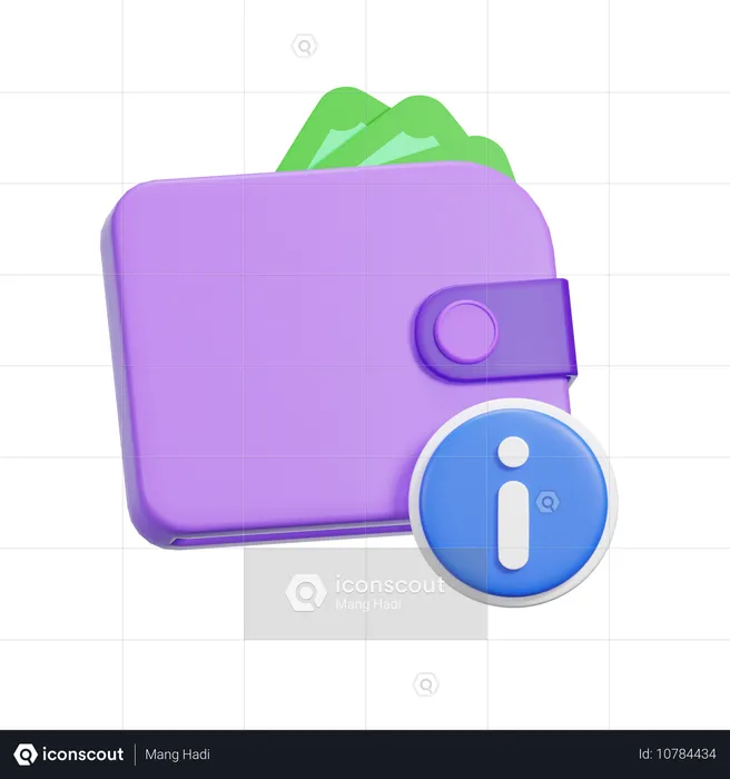 Information Wallet  3D Icon