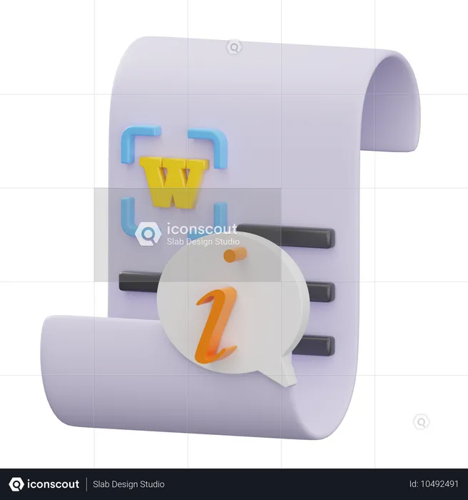 Information  3D Icon