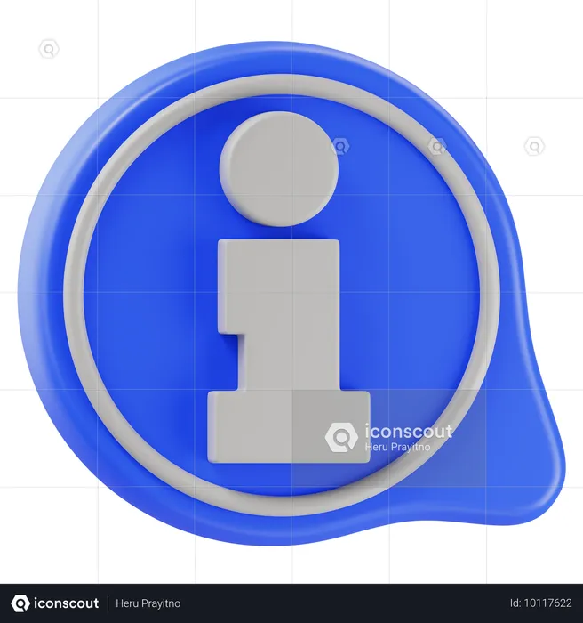 Informationschat  3D Icon