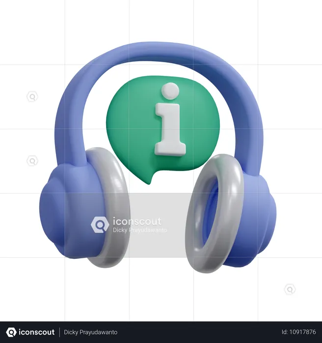 Informations-Helpdesk  3D Icon