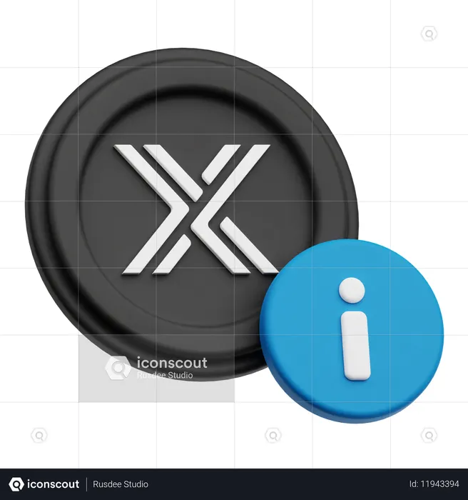 Informations immuables  3D Icon