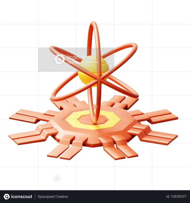 L'informatique quantique  3D Icon