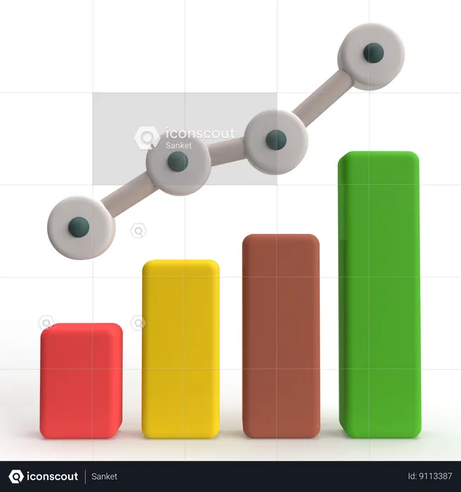 Informe de crecimiento  3D Icon