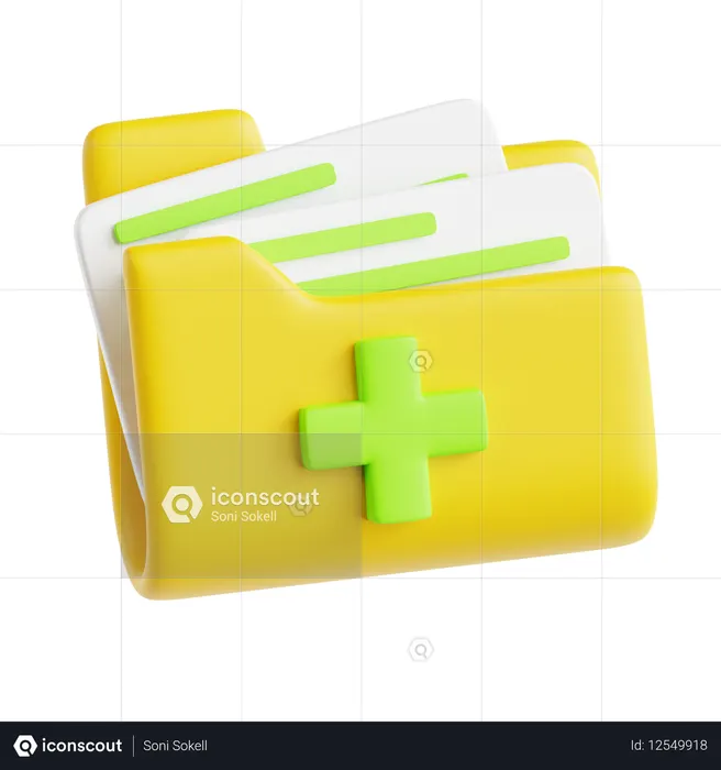Reporte de salud  3D Icon