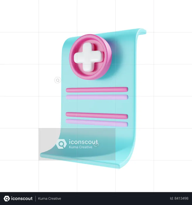 Informe médico  3D Icon