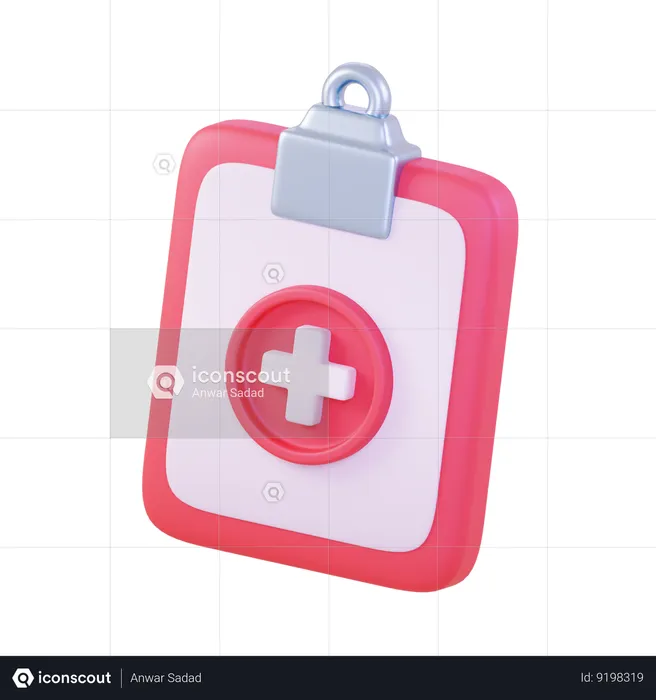 Informe médico  3D Icon