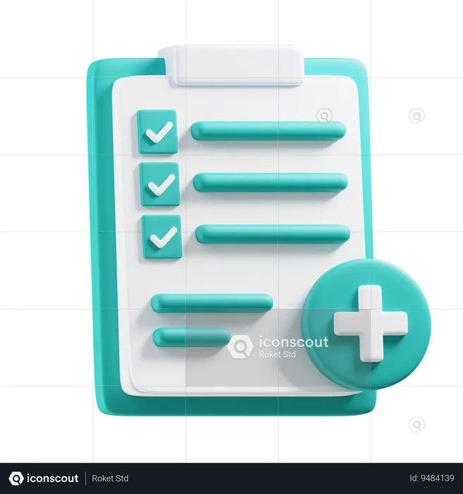 Informe médico  3D Icon