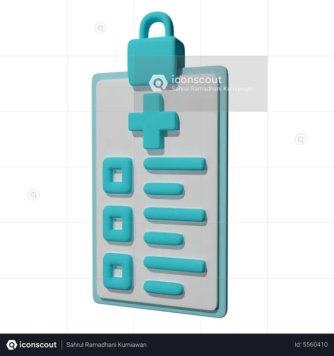 Informe médico  3D Icon