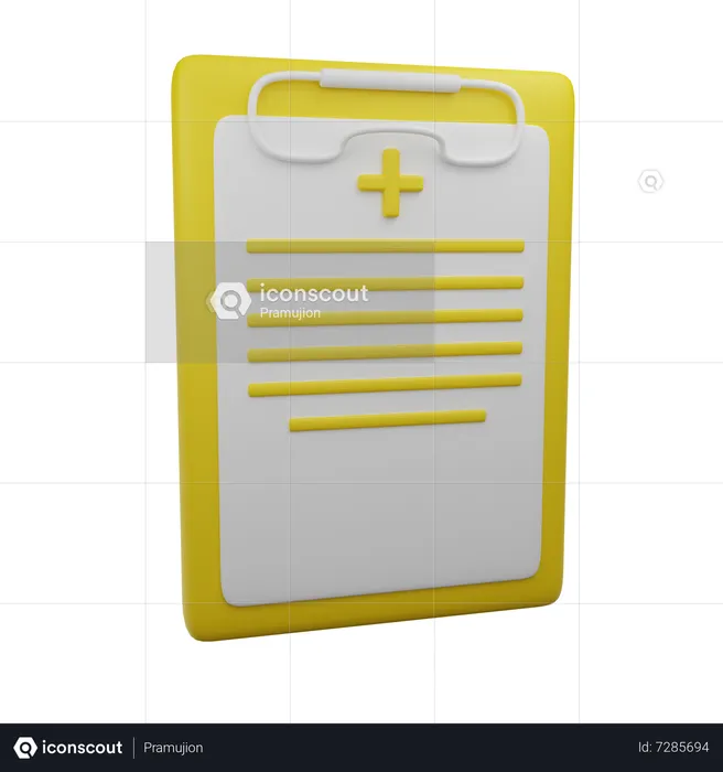 Informe médico  3D Icon